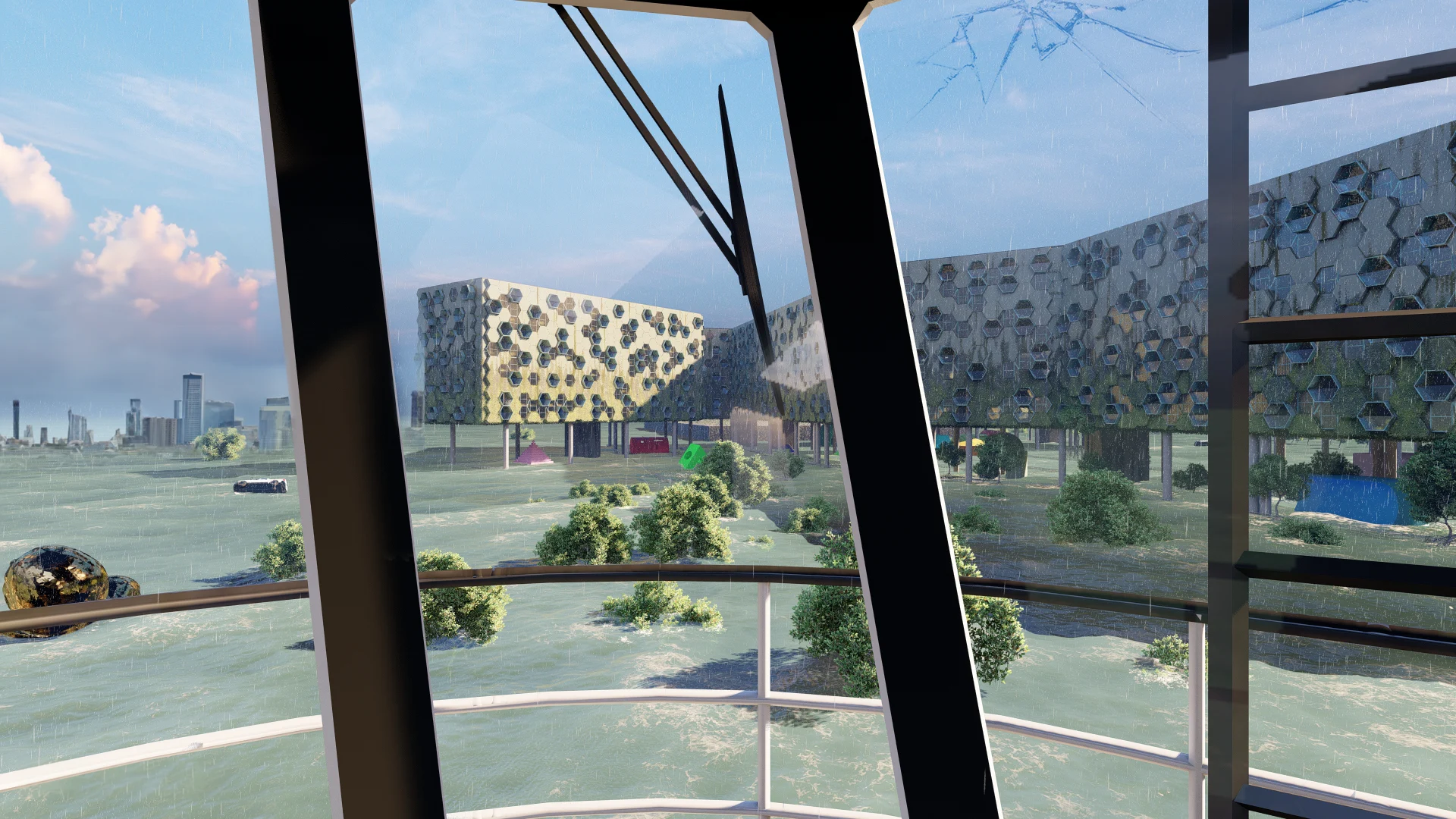 Hive — amenity view post water rise