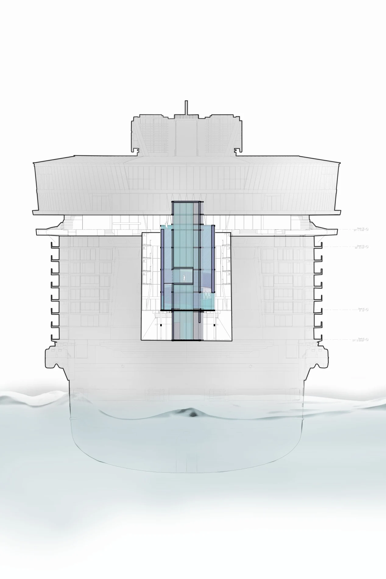 Allure Waterways · 11   14  cross section down · page 1