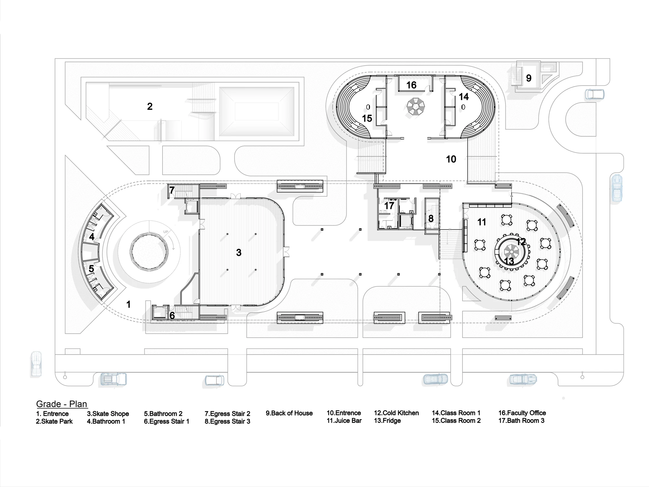 ground + level 1 plan