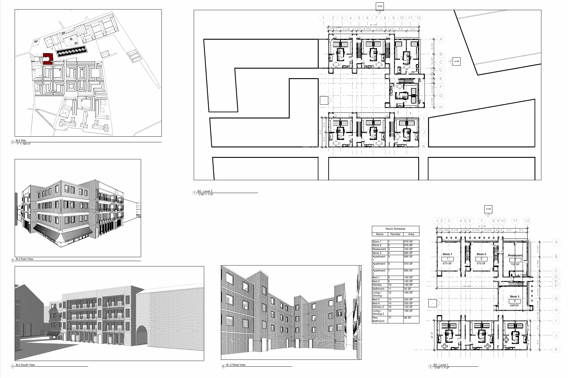 Venice Apartments · B 2 apartment layout B2 Plans · page 1