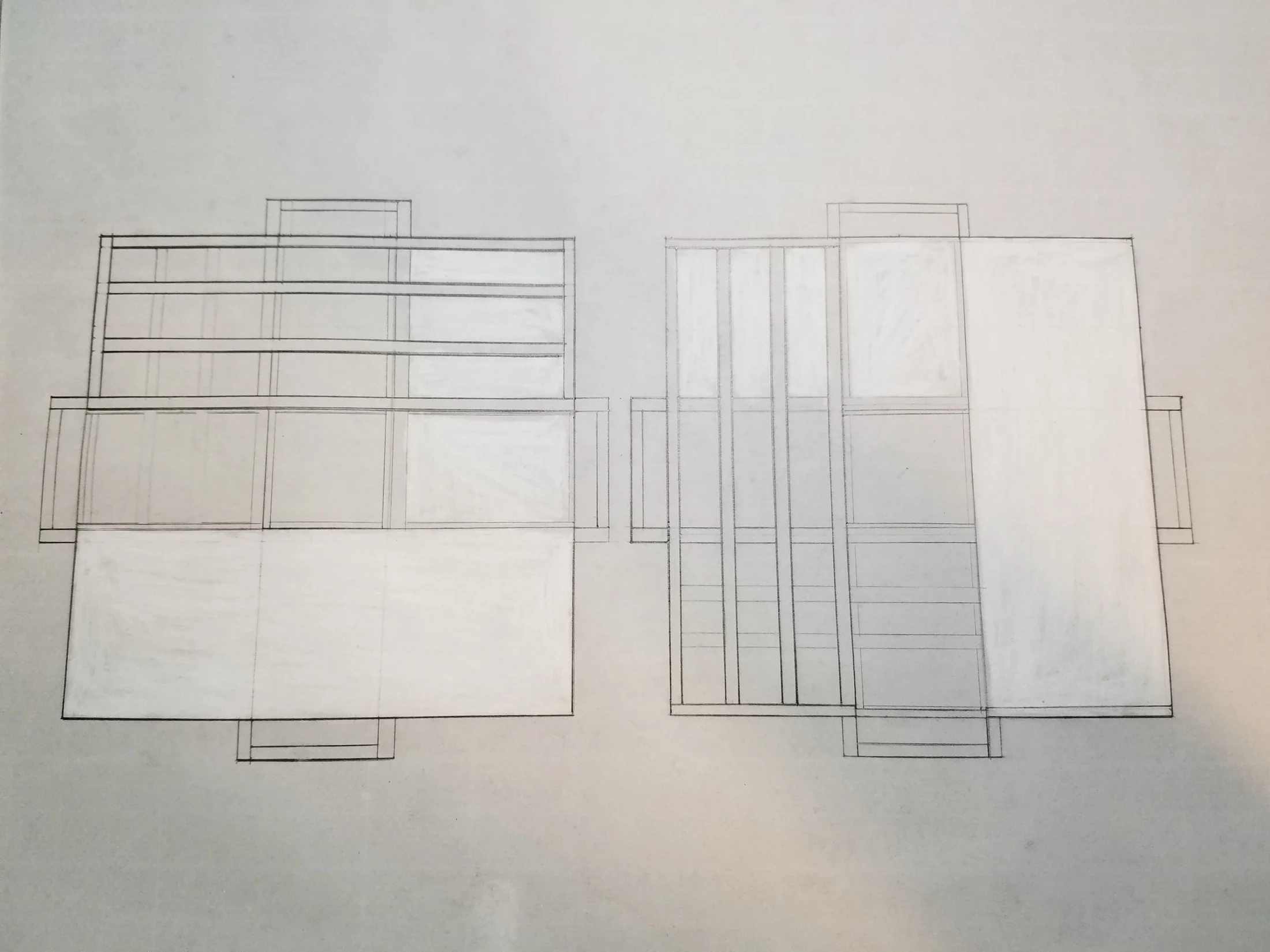 Elevation drawing 4xGR model